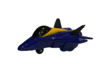 NEW01277G - Friction Blue and Yellow Fighter Plane