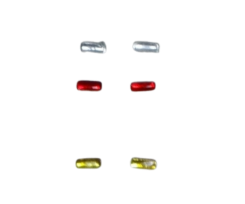 ART04370J - 2 Yellow Rectangle Headlight Pads 1x3mm