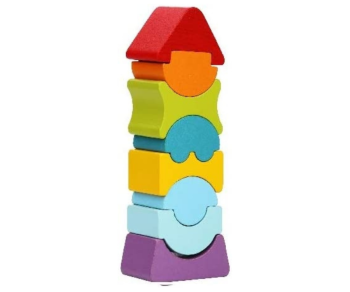 ASM12718 - CUBIKA - 8-piece wooden toy Chamboul'tour