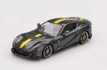 BBRFER64009 - FERRARI 812 Competizione 2024 Gray with yellow stripe