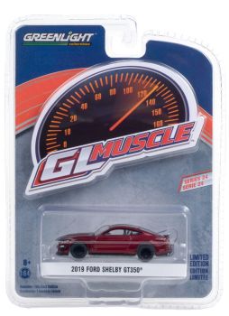 GREEN13290-E - FORD Shelby GT350 2019 metallic red GL Muscle Series sold in blister