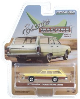 GREEN29990-E - PONTIAC Grand LeMans Safari break 1977 yellow and braun sols in blister