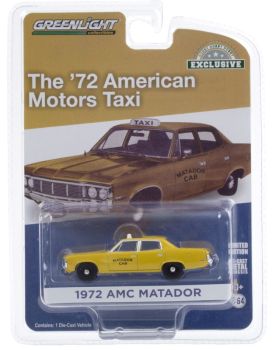 GREEN30181 - AMC Matador Cab 1972 american taxi yellow sold in blister