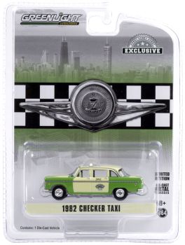 GREEN30208 - CHECKER MOTORS MARATHON A11 1982 taxi green and cream sold in blister