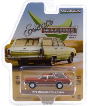 GREEN36010-C - OLDSMOBILE Vista Cruiser station wagon 1972 brown Estate Wagons series sold in blister pack