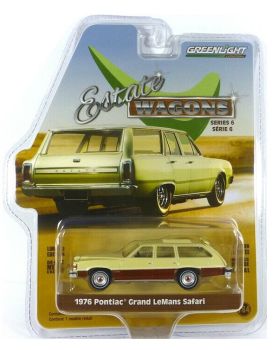 GREEN36010-D - PONTIAC Grand LeMans Safari break 1976 cream and wood Estate Wagons series sold in blister pack
