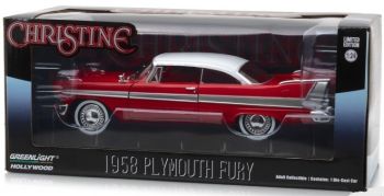 GREEN84071 - PLYMOUTH Fury 1958 red roof white of Christine movie