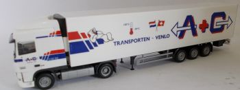 HER1776 - DAF XF 10 SC 4x2 with refrigerated semi-trailer 3 Axles - A + G transport