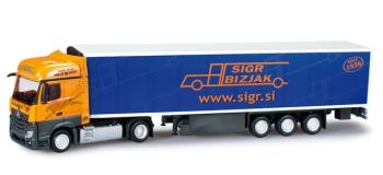HER303095 - Mercedes Actros Streamspace curtain canvas truck with trailer Sigr.si