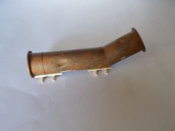 HO1043 - Double Flanged Pipe Elbow Rusty Length:125mm