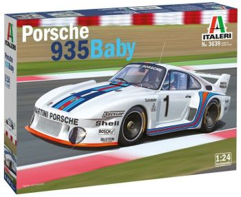 ITA3639 - PORSCHE 935 Baby Martini model to assemble and paint paint and glue not included