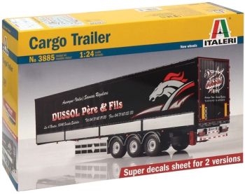 ITA3885 - Cargo trailer Dussol Père Et Fils model to mount and paint paint and glue not inclued