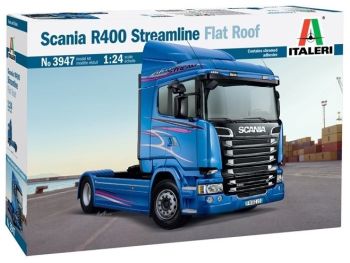 ITA3947 - SCANIA R400 Streamline Flat Roof 4x2 model to assemble and paint paint and glue not included