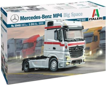 ITA3948 - MERCEDES BENZ Actros MP4 Big Space 4x2 model to assemble and paint paint and glue not included