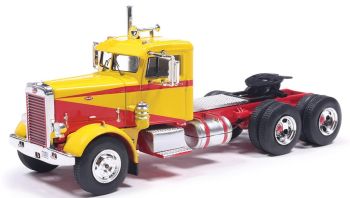 IXO-U64TR012 - PETERBILT 381 6x4 1963 Yellow and Red