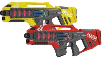 JAM410083 - impulse laser gun - rifle set yellow and red