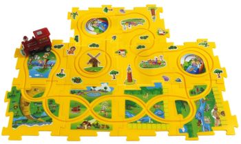 JAM460303 - Dynamic Zoo Puzzle Train - 11 Pieces
