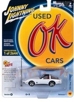 JLMC032A-D - 1982 CHEVROLET Corvette White from the MUSCLE CARS series 2023 blister-packed
