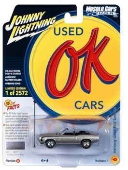 JLMC032B-F - 1969 CHEVROLET Camaro RS/SS Convertible Silver from the MUSCLE CARS 2023 series in blister pack