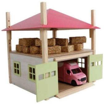 KID610085 - Building with garage and pink attic (Removable roof sold without accessories)