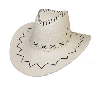 LP00006 - White Cowboy Hat