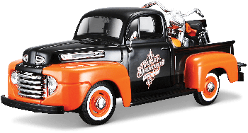 MST32180 - FORD F-1 Pickup with 1948 HARLEY DAVIDSON Motorcycle