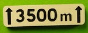 MCD-029 - Signage sign Over 3500m - In kit form