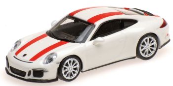 MNC870066220 - PORSCHE 911 R 2016 white with stripes red