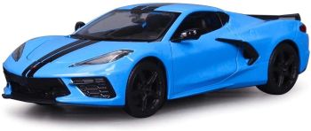 MST31527B - 2020 CHEVROLET Corvette Stingray coupe Z51 blue with black stripes
