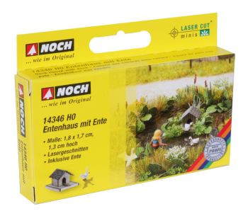 NOC14346 - Duck house with1 duck dimension 1,8 x 1,7 x 1,3 cm