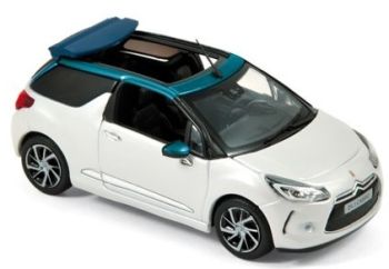 NOREV155298 - CITROEN DS3 Cabrio "Pearl white and emerald" (2015)