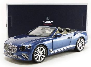 NOREV182785 - BENTLEY Continental GT cabriolet ouvert 2019 blue crystal metalic