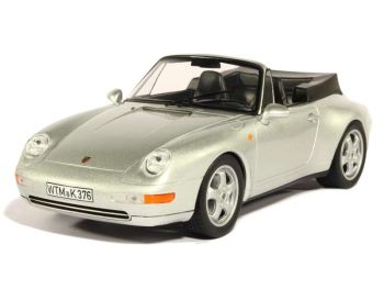 NOREV187592 - PORSCHE 911 Carrera cabriolet silver metal 1994