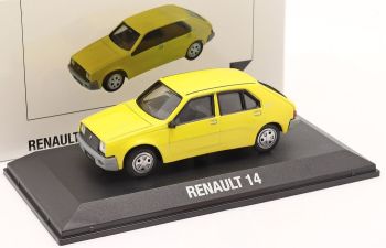 NOREV75930 - RENAULT R14 1976 GTL phase I yellow box manufacturer
