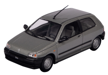 NOREV80928 - RENAULT Clio phase I 3 doors 1990 metallic gray manufacturer box
