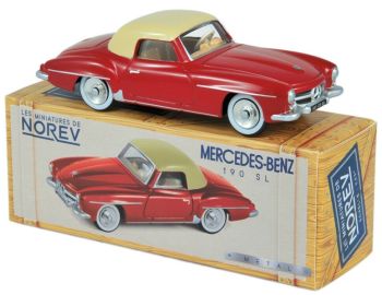 NOREVCL3512 - MERCEDES BENZ 190 SL 1956 red roof beige