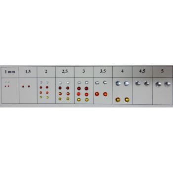 ART04355O - 2 orange round lights 3.5 mm