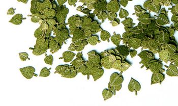 PLS254 - Box of model reduced leaves linden 4mm for diorama