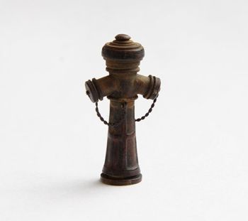 PLSEL027 - 2 model reduced of water hydrant 3cm not paint for diorama