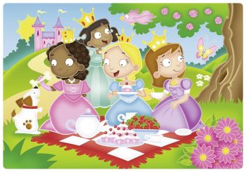 RAV056125 - Puzzle - 12 Pieces - The Princess and her friends - 19 x 19 cm