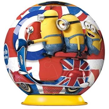 RAV11914/01 - 3D Puzzle - 54 Pieces - MINIONS IN ENGLAND - 7 cm