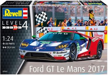 REV07041 - FORD GT Le Mans 2017 model to assemble and paint paint and glue not included