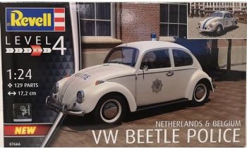 REV07666 - VOLKSWAGEN Beetle Belgian or Dutch police model to be assembled and painted