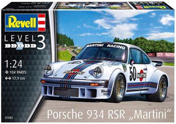 REV07685 - PORSCHE 934 RSR Martini model to be assembled and painted glue and paint not included