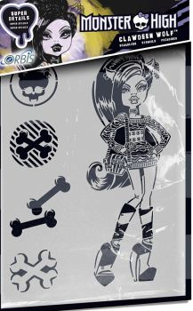 REV30219 - MONSTER HIGH Stencil - Clawdeen Wolf