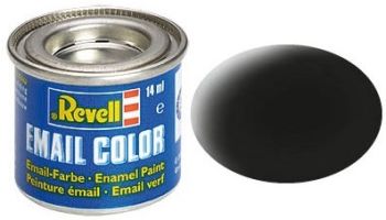 REV32108 - Matte black enamel paint 14ml