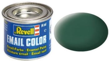 REV32139 - Matte dark green enamel paint 14ml