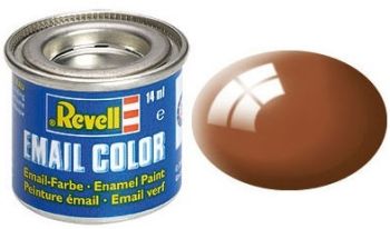 REV32180 - Glossy brown enamel paint 14ml