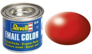 REV32330 - Carmine red satin enamel paint 14ml