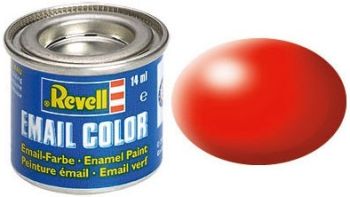 REV32332 - Pot of enamel paint red fluo satin 14ml